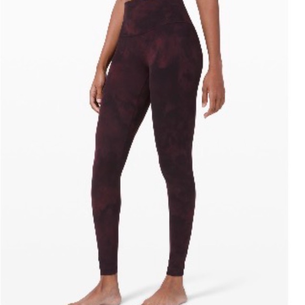 lululemon athletica High-Rise Leggings in Deep Wine/Plum - Picture 6 of 7